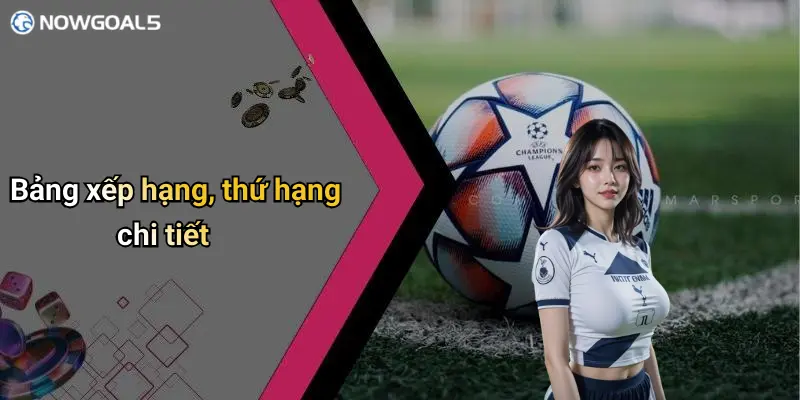 Bảng xếp hạng, thứ hạng chi tiết