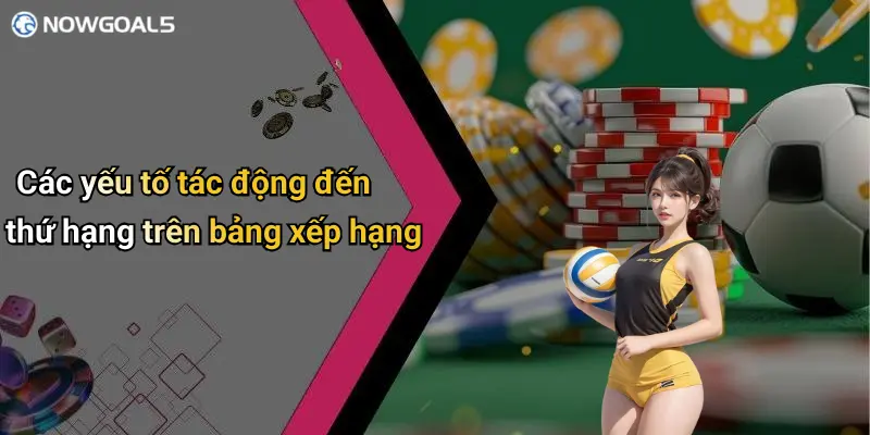 Các yếu tố tác động đến thứ hạng trên bảng xếp hạng